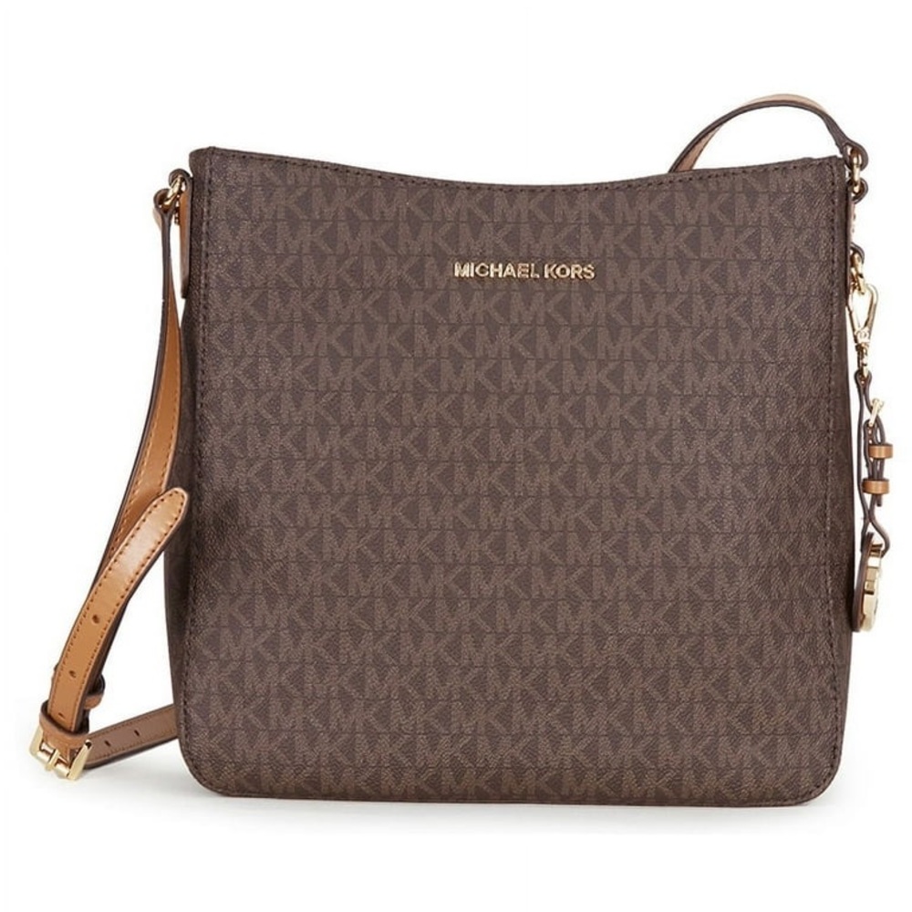 Michael Kors Jet Set Large Brown Crossbody Bag